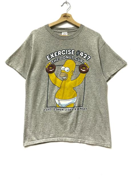 Other Designers Vintage Matt Groening The Donut Curl T-shirt Grey