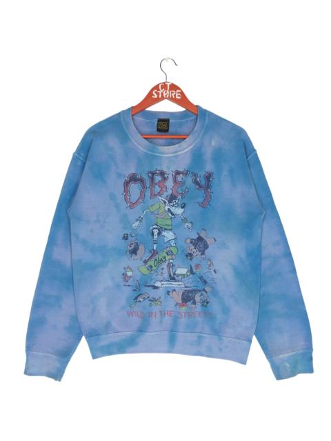 Other Designers Obey - Obey Wild In The Streets Tie Dye Sweatshirts Size S
