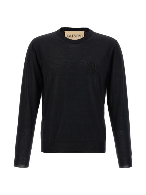 Valentino Valentino Garavani logo embroidery sweater