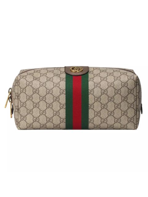 GUCCI GUCCI Savoy Medium GG New Beige Ebony Toiletry Case