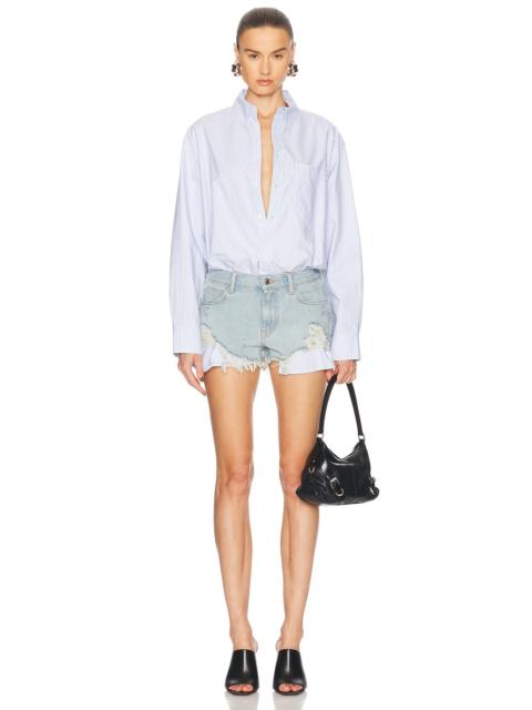 Alexander Wang Prestyled Button Down Romper