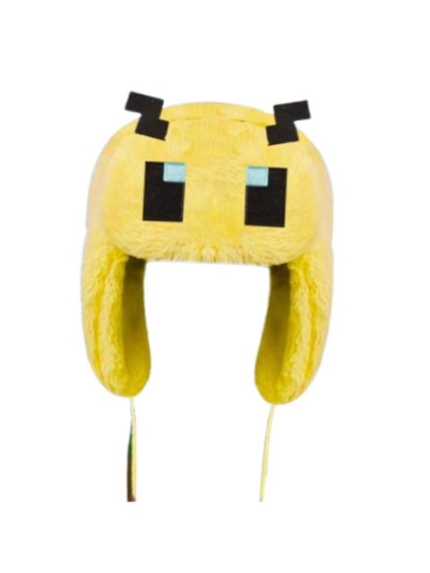 Other Designers Japanese Cartoon Anime Minecraft Creeper Ushanka Green Hat Cute Y2K Warm Earflap Trapper Hat Bomber