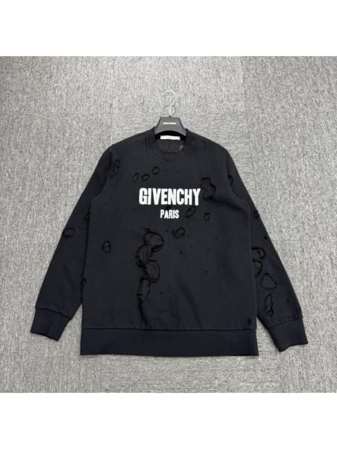 Givenchy Givenchy Distressed Black Sweater