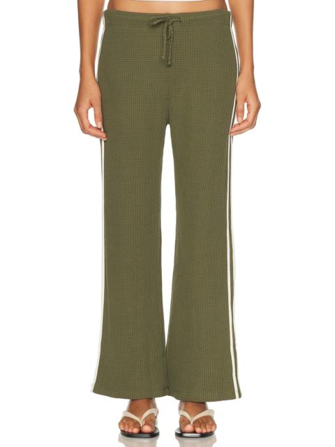 DONNI. The Thermal Stripe Crop Pant