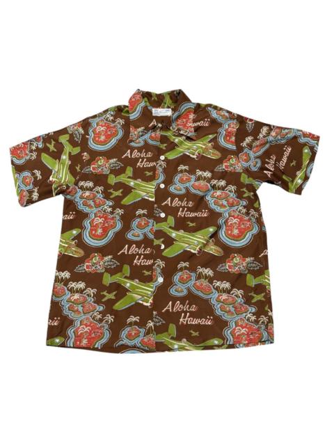 The Real McCoys Vintage The Real McCoy's Aloha Rayon Shirt WWII Motive