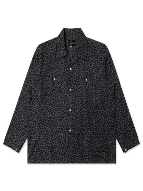 NEEDLES NEEDLES ONE-UP COWBOY SHIRT - CHARCOAL