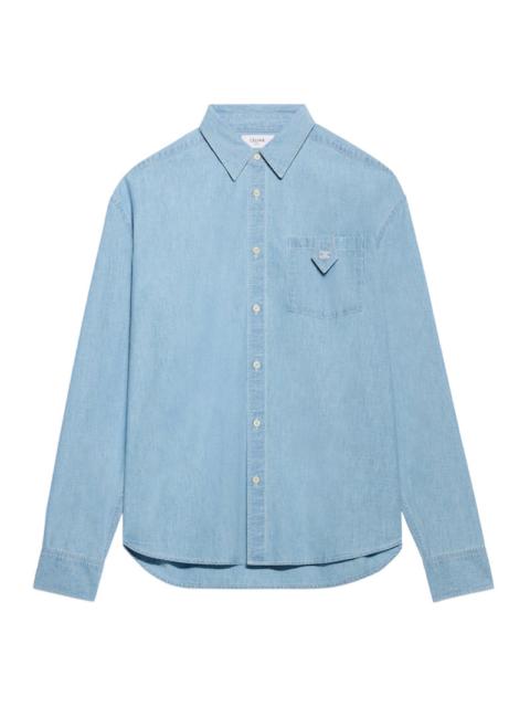 CELINE Celine Men Cotton Denim Shirt