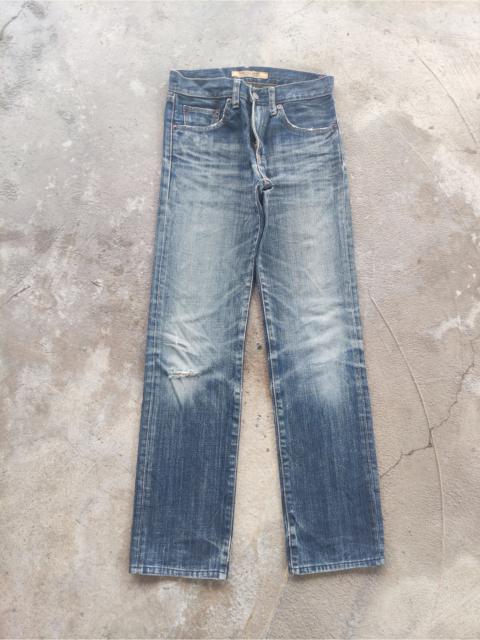 Uniqlo - Vintage Japanese Brand Denim Distress Faded Pants