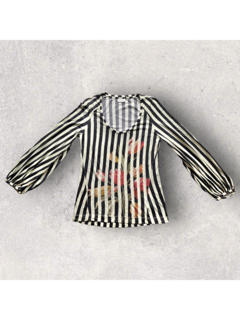 Dries Van Noten Dries Van Noten Floral Stripes Tunic Blouse