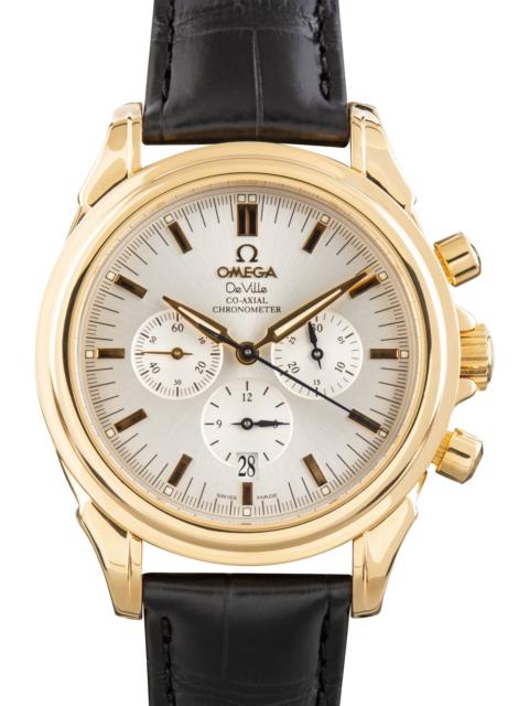 OMEGA Pre-Owned Omega De Ville Yellow Gold on Leather