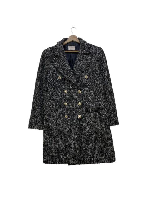 Other Designers Homespun Knitwear - Designer Rinascimento Knit Wool Double Breast