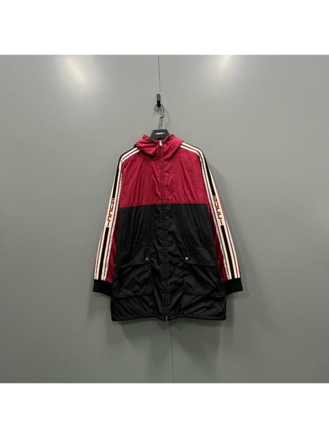 GUCCI Gucci Color-Block Side Stripe Logo Hooded Jacket
