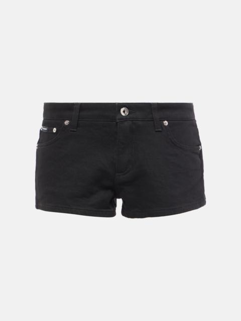 Dolce & Gabbana Low-rise denim shorts