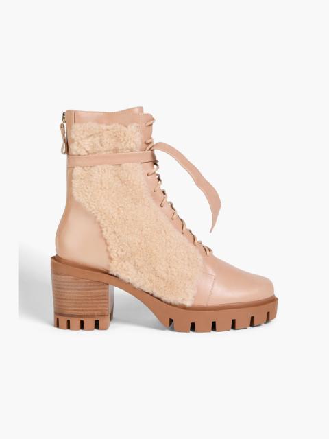 ALEXANDRE BIRMAN Clarita bow-detailed shearling combat boots