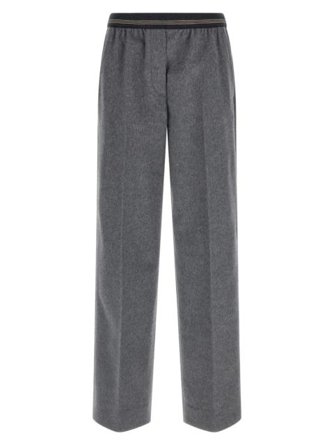 Miu Miu Velour wool pants