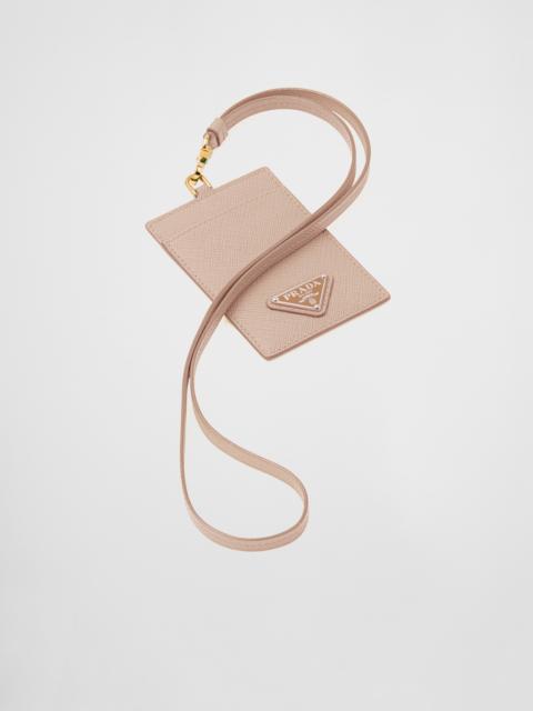 Prada Saffiano Leather Badge Holder