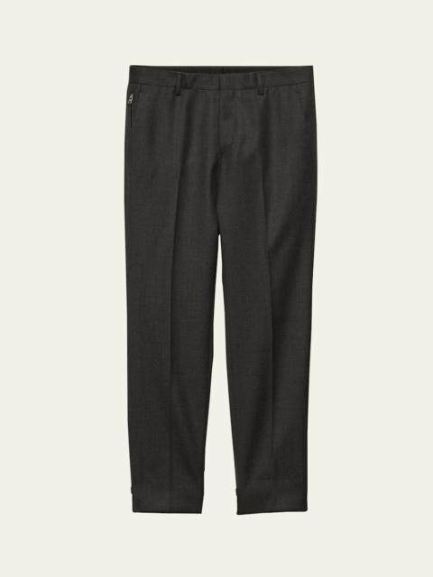 Prada Men's Wool Gabardine Tapered Pants