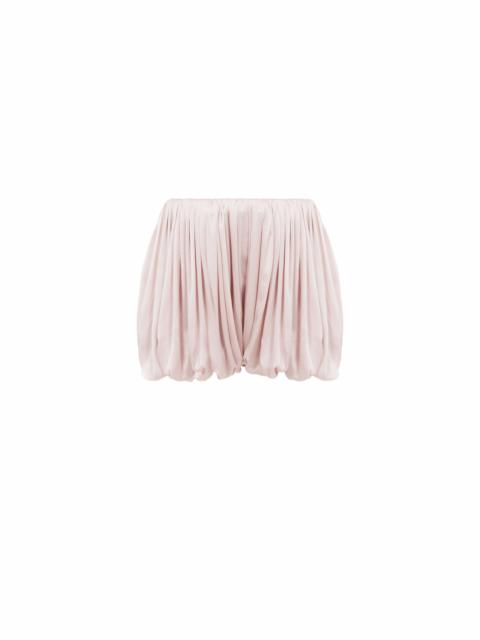 Chloé MINI BLOOMER SHORTS IN SILK CHARMEUSE
