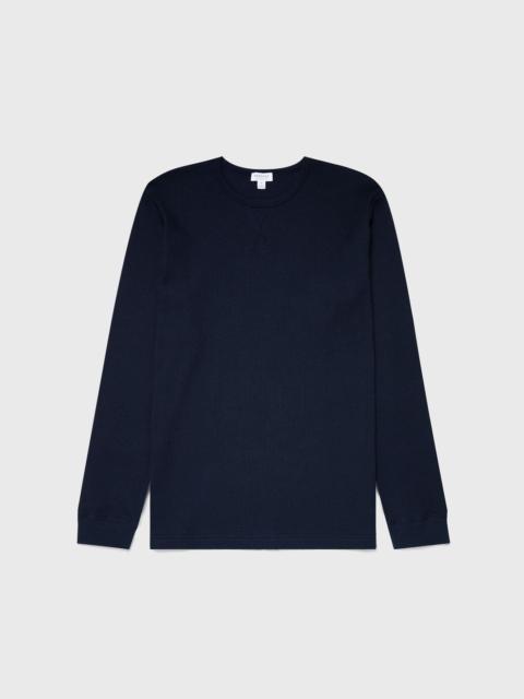 Sunspel Long Sleeve Waffle T‑shirt