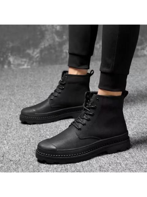 Other Designers Japanese Brand - Lace-Up Casual Boots Pu Leather