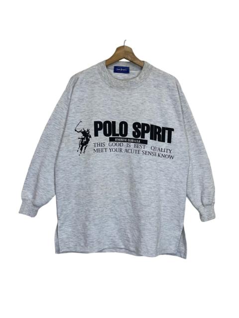 Other Designers Polo Ralph Lauren - Polo Spirit Big Logo Crewneck Sweatshirt