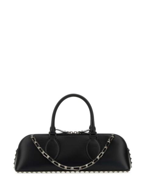 Valentino Valentino Garavani Women Black Leather Rockstud East-West Handbag