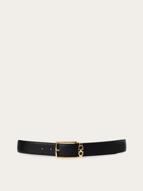 FERRAGAMO Reversible and adjustable Gancini belt