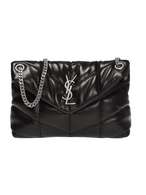 SAINT LAURENT Saint Laurent Ladies Black Small Loulou Quilted Shoulder Bag