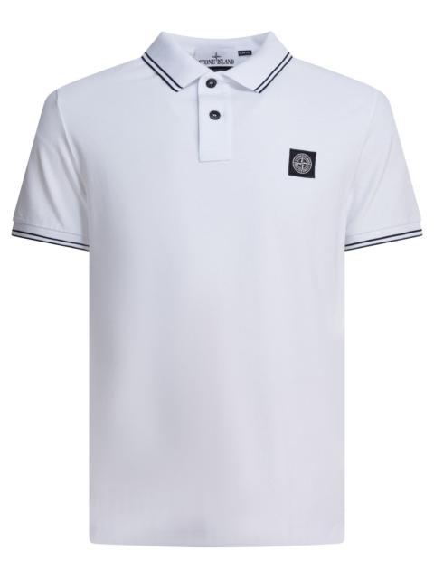 Stone Island Stone Island Organic Cotton And Elastane Pique Polo Shirt