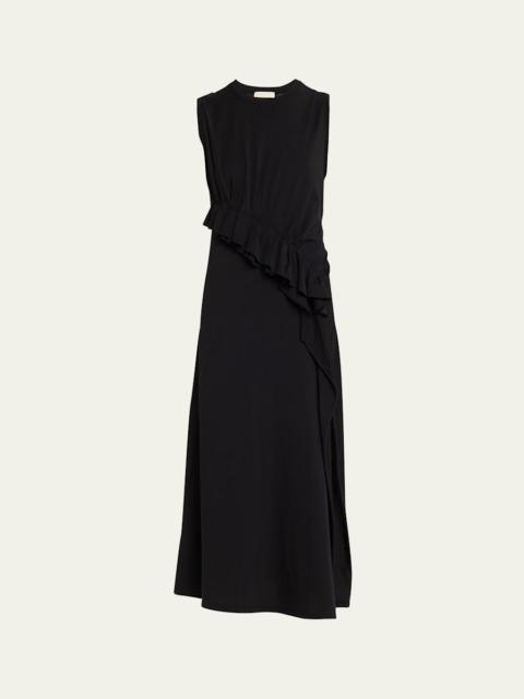 ULLA JOHNSON Jeune Ruffled Sleeveless Midi Dress