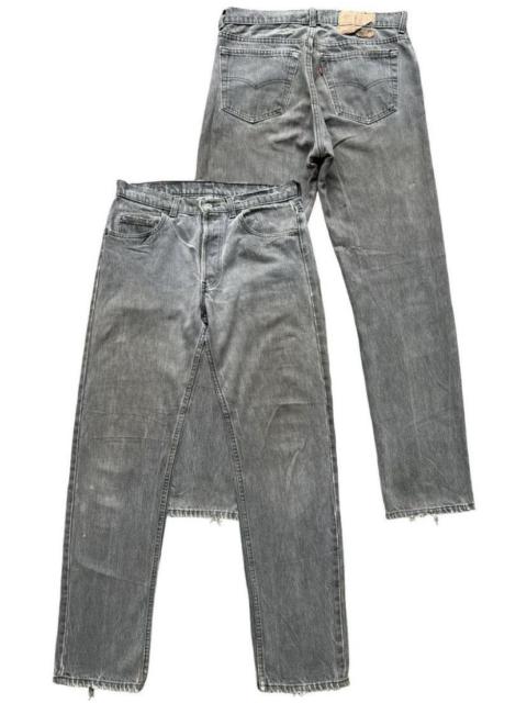 Vintage 80s Levi's 501 Distressed Denim Jeans Black 31x32