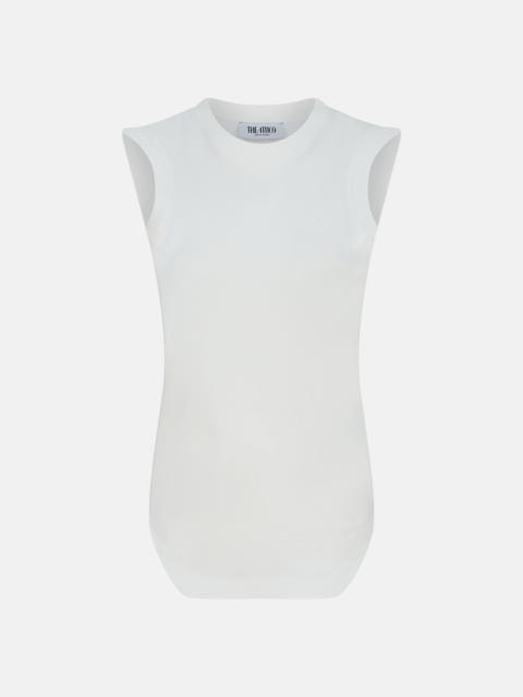 THE ATTICO "REESE'' WHITE TANK TOP