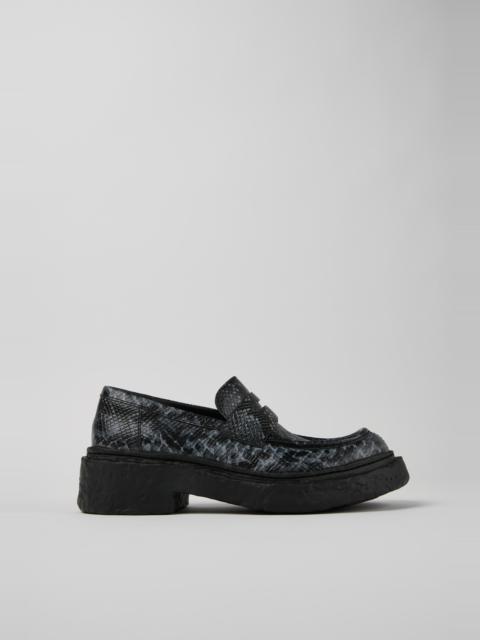 CAMPERLAB Gray-Black Leather Loafers