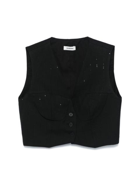 Sandro sequined vest
