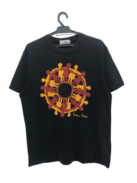 Other Designers Vintage - PALOMA PICASSO UNITES CIRCLE ART GRAPHICAL TEE RARE