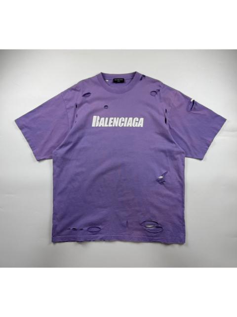 BALENCIAGA Balenciaga Oversized Distressed Tee