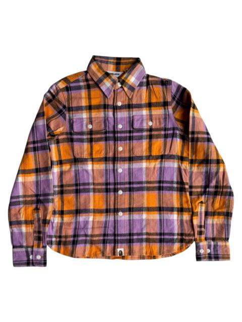 A BATHING APE® VERY RARE VINTAGE SHIRT FLANNEL A BATHING APE BAPE PLAID
