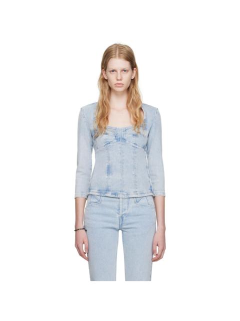 Isabel Marant Blue Vanio Blouse