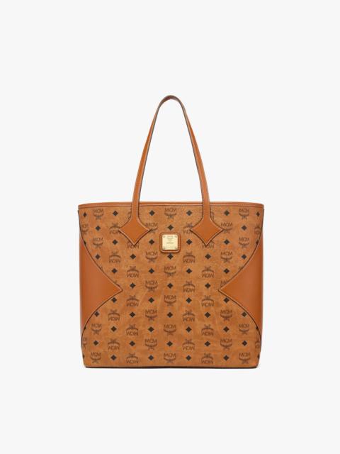 MCM Dia Shopper in Visetos Leather Mix