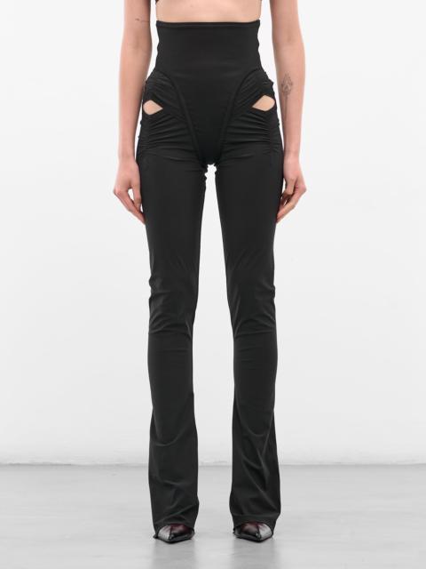 KNWLS Black High-Waist Scythe Trousers
