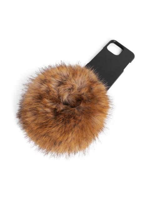 BALENCIAGA Women's Tech Phone Case in Black/beige