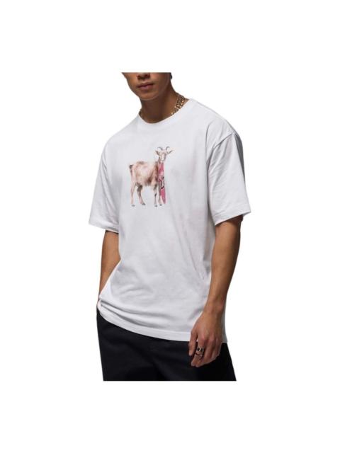 Jordan Air Jordan Goat T-shirt 'White Black' IF0786-100