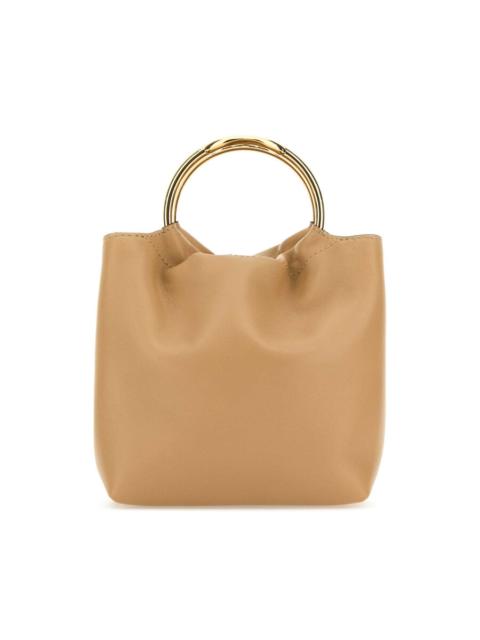 Valentino Valentino Garavani Beige Leather Bucket Bag