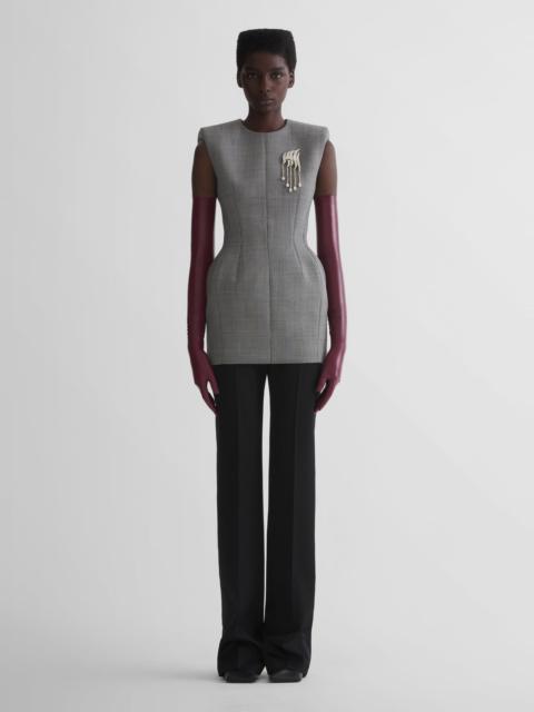 MUGLER checked stockman mini dress