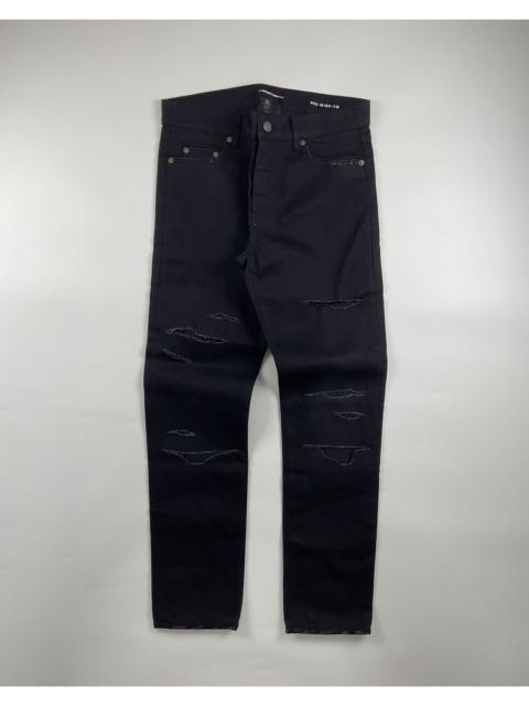 Saint Laurent D02 Distressed Raw Denim