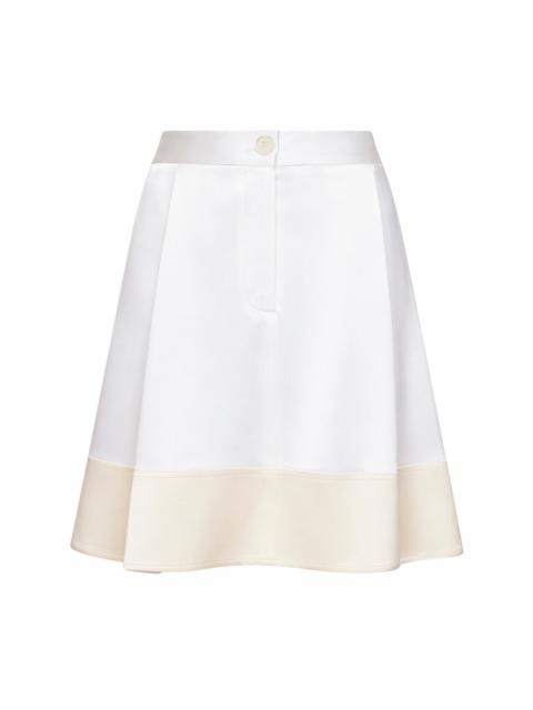 TOTEME Toteme Women White Satin Short Tuxedo-Style Skirt