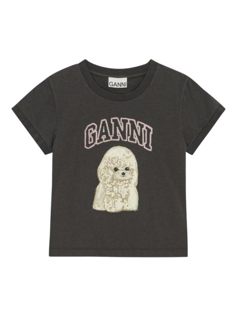 GANNI logo-print T-shirt