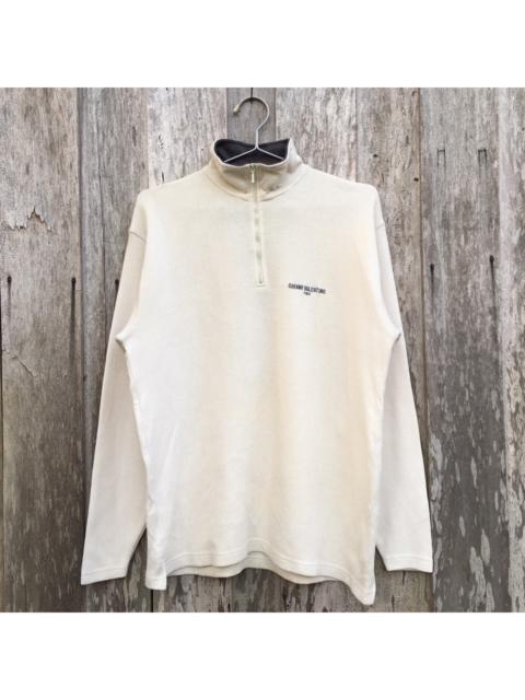 Other Designers Vintage - Vintage Gianni Valentino Half Zip Sweatshirt Small Logo