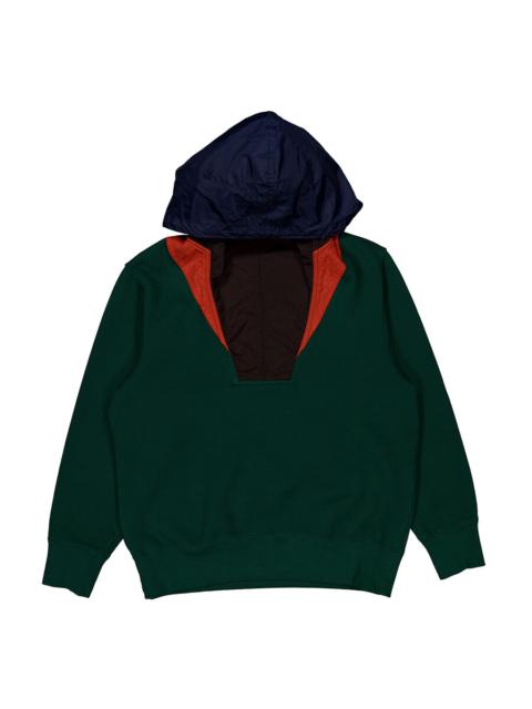 Other Designers Kolor Beacon Men's Green Half Zip Pullover Sweatshirt