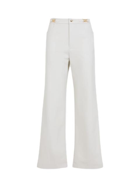 【CELINE】TRIOMPHE TROUSERS●RP02E545Z01OW triomphe pants in cotton drill - OFF WHITE | CELINE